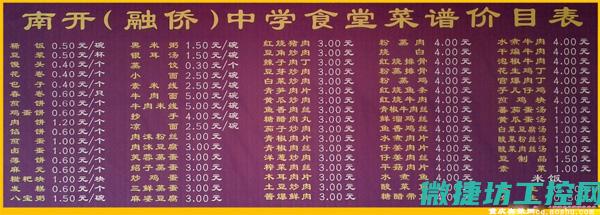 中南大学菜谱 (中南大学饭菜)